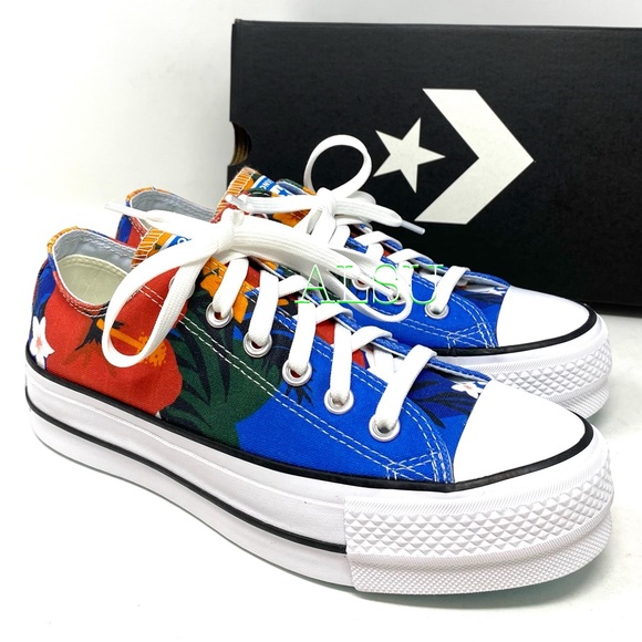 Converse Ctas Lift Low Canvas Totally Blue Women - Picture 6 of 10